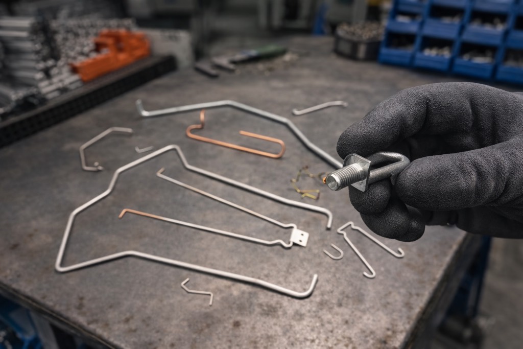 Drahtbiegeteile mit Endenbearbeitung